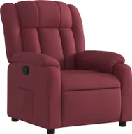Fotele - Fotel rozkładany, winna czerwień, obity tkaniną - miniaturka - grafika 1