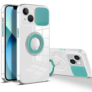 Etui König Design kompatybilne z Apple iPhone 13 - plastikowe, miękkie etui na telefon - miętowa zieleń - Etui i futerały do telefonów - miniaturka - grafika 1