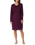 Koszulki i topy damskie - Schiesser Damska koszulka z długim rękawem 100% bawełna Sleepshirt Bigshirt 100 cm Długość-Nightwear koszula nocna, śliwka, 44, Pflaume, 44 - miniaturka - grafika 1