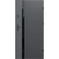 Drzwi zewnętrzne - O.K.DOORS Drzwi stalowe zewnętrzne wejściowe Cambrige V2 antracytowe 80 prawe - miniaturka - grafika 1