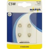 Żarówki samochodowe - Zestaw żarówek samochodowych C5 W rurki SV8,5 12 V blister NARVA - miniaturka - grafika 1