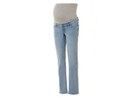 Spodnie ciążowe - esmara® Jeansy ciążowe damskie, straight fit (46, Jasnoniebieski) - miniaturka - grafika 1
