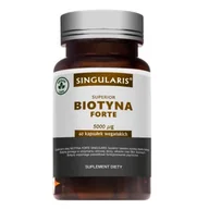 Witaminy i minerały - Singularis Biotyna Forte 5000ug 60 kapsułek wegańskich - miniaturka - grafika 1