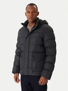 Geox Kurtka zimowa Leitan M5628C T3266 F9112 Czarny Regular Fit - Kurtki męskie - miniaturka - grafika 1