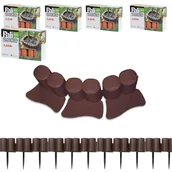 Ogrodzenia - Palisada ogrodowa z kołnierzem IPAL6, 5 szt. Brązowy - miniaturka - grafika 1