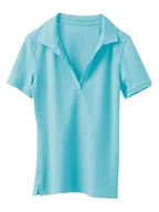 Koszulki i topy damskie - Heine Koszulka polo w kolorze turkusowym - miniaturka - grafika 1