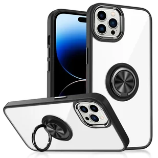 König Design Etui kompatybilne z Apple iPhone 15 Pro Plastikowe, miękkie etui na telefon komórkowy - Etui na telefon komórkowy czarne - Etui i futerały do telefonów - miniaturka - grafika 1