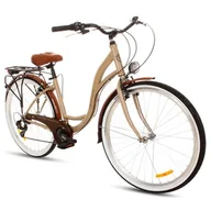 Rowery - GOETZE Rower miejski Mood 6B 28 cali damski Cappuccino - miniaturka - grafika 1