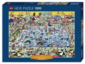 Puzzle - Heye Puzzle 1000 elementów. Zabawa w basenie, Blachon - miniaturka - grafika 1
