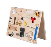 Zabawki zręcznościowe - 3ToysM Tablica manipulacyjna sensoryczna 17w1 + Gratis MT10 - miniaturka - grafika 1