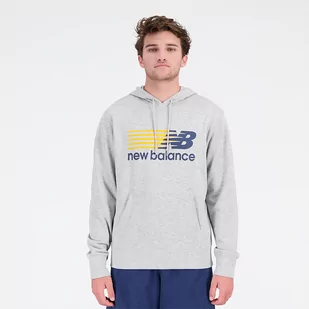 Bluza męska New Balance MT23902AGM  szara - Bluzy męskie - miniaturka - grafika 1
