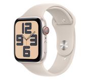 Smartwatch - Apple Watch SE 2gen GPS MRGX3QP/A + Cellular - 44 mm z aluminium w księżycowa poświata - pasek sportowa księżycowa poświata - M/L - miniaturka - grafika 1