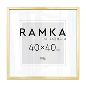 Ramki na zdjęcia - Ramka na zdjęcia 40x40 cm Złota - miniaturka - grafika 1