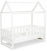 Łóżka dla dzieci i młodzieży - Łóżko-domek 160x80 LIV biel - miniaturka - grafika 1
