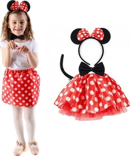 PRC STRÓJ ZESTAW MYSZKA SPÓDNICZKA OPASKA OGON MINNIE MIKI Uniwersalny - Zabawki kreatywne - miniaturka - grafika 1