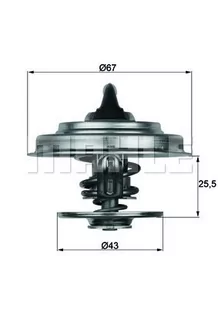 Termostat, płyn chłodzący Mahle TX 18 83D - Termostaty - miniaturka - grafika 1