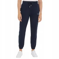 Dresy damskie - TOMMY HILFIGER DAMSKIE SPODNIE DRESOWE GRANAT r.S - miniaturka - grafika 1