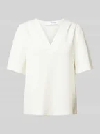 Koszulki i topy damskie - T-shirt z dekoltem w serek model ‘TENNY’ - miniaturka - grafika 1