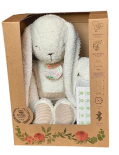 Libra Królik Szumio z lampką dźwiękiem czujnikiem bluetooth Biały - Szumiące zabawki - miniaturka - grafika 1