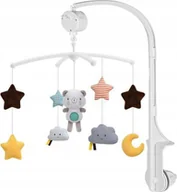 Karuzele dla niemowląt - KARUZELA Z PLUSZAKAMI BIAŁA TOY-10 - miniaturka - grafika 1