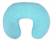 Poduszki do karmienia - Poduszka rogal do karmienia fasolka rozbieralna - mini-rozeta miętowa - miniaturka - grafika 1