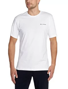 Vaude VAUDE męski T-shirt Brand, biały, L 050950015400_001_L - Koszulki męskie - miniaturka - grafika 1