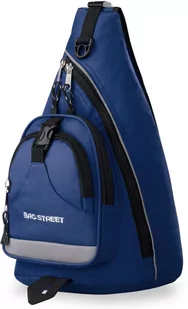 Bag street BAG STREET SPORTOWY PLECAK NA 1 RAMIĘ BAG STREET - NIEBIESKI 10045 - Plecaki - miniaturka - grafika 1