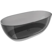 Wanny - Mexen Pure smoke wanna wolnostojąca transparentna 170 x 80 cm, korek chrom - 58071708019 - miniaturka - grafika 1