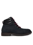 Botki męskie - Tommy Hilfiger Trzewiki Cleated Hilfiger Wrm Hook Boot FM0FM05699 Granatowy - miniaturka - grafika 1