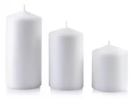 Świece - Lumarko Lumarko Świeca classic candles walec duży 8xh18cm biała BCM5048 Mondex - miniaturka - grafika 1