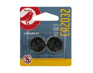 Auchan - Baterie Litowe 3V CR2032 - Baterie i akcesoria - miniaturka - grafika 1