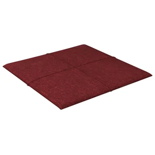 Panele ścienne, 12 szt, kolor wina, 30x30 cm, tkanina, 1,08 m² - Panele ścienne i boazeria - miniaturka - grafika 5