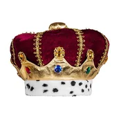 Zabawy w naśladowanie dorosłych - Boland 36103 – kapelusz dziecięcy, wielobarwny, korona dla dzieci, król, serduszko, kapelusz z pluszu, karnawał, ostatki, imprezy tematyczne, Halloween - miniaturka - grafika 1