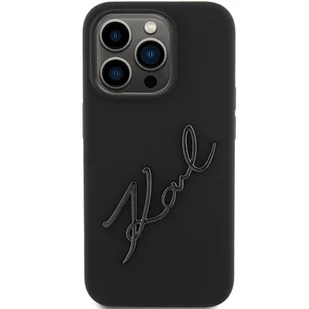 Karl Lagerfeld KLHCP15XSKSBMCK iPhone 15 Pro Max 6.7" czarny/black hardcase Silicone Karl Script - Etui i futerały do telefonów - miniaturka - grafika 9