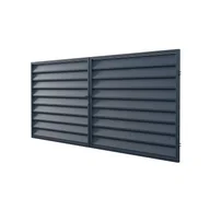 Ogrodzenia - Polargos Brama Mistral 2-skrzydłowa antracyt 400 x 150 cm - miniaturka - grafika 1