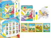Zabawki kreatywne - MALOWANKA WODNA Z PISAKIEM 250X260 DINO WB - miniaturka - grafika 1