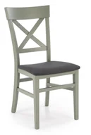 Krzesła - Krzesło szaro-zielone drewniane TUTTI 2 miękkie siedzisko tap: Inari 95 - miniaturka - grafika 1