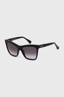 Okulary przeciwsłoneczne - Max Mara okulary przeciwsłoneczne damskie kolor czarny - grafika 1
