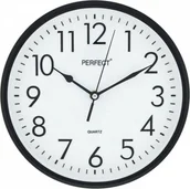 Zegary - Perfect Zegar ścienny Perfect FX-5742 Black 25,5 cm - miniaturka - grafika 1