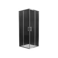 Kabiny prysznicowe - Mexen Rio kabina prysznicowa kwadratowa 90 x 90 cm, transparent, chrom - 860-090-090-01-00 - miniaturka - grafika 1
