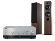 Zestawy stereo - Yamaha R-N1000A (srebrny) + Tesi 5 (mokka) - miniaturka - grafika 1