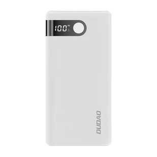 Dudao power bank 20000 mAh 2x USB / USB Typ C / micro USB 2 A z ekranem LED biały (K9Pro-05) - Biały K9Pro-05 - Powerbanki - miniaturka - grafika 2