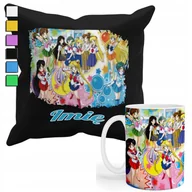 Gadżety dla niej i dla niego - Zestaw Kubek + Poduszka Z Poszewką- Dla Fana Sailor Moon Czarodziejki+ Imię - miniaturka - grafika 1