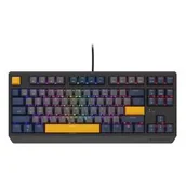 Klawiatury - Genesis THOR 230, TKL, RGB, Outemu Panda, US layout, šedo-modrá, černá (NKG-2164) - miniaturka - grafika 1