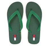 Klapki i japonki męskie - Japonki Tommy Jeans Tjm Beach Sandal EM0EM01560 Zielony - miniaturka - grafika 1