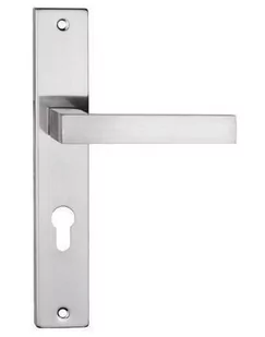 Metal-bud Klamka z szyldem WC Qubik nikiel szczotkowany - Klamki - miniaturka - grafika 1