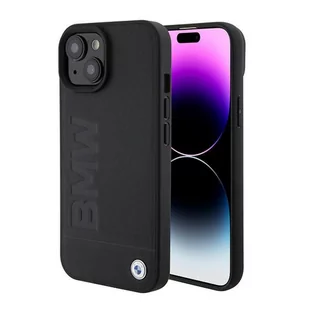 BMW BMHMP15SSLLBK iPhone 15 6.1" czarny/black Magsafe hardcase Signature Logo Imprint - Etui i futerały do telefonów - miniaturka - grafika 1