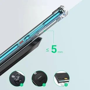 Ugreen bezprzewodowa ładowarka Qi 10 W podstawka stojak na telefon + kabel USB - USB Typ C czarny (60228 ED025) - Kable USB - miniaturka - grafika 7