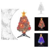 Choinki - vidaXL Sztuczna choinka z oświetleniem biała 64 cm włókno szklane - Choinki - miniaturka - grafika 1