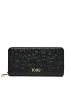 Portfele - TOUS Duży Portfel Damski Greta 2002021151 Czarny - miniaturka - grafika 1